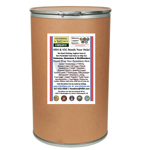 VSC's & HRH's Donation Barrel VSC's & HRH's Donation Barrel